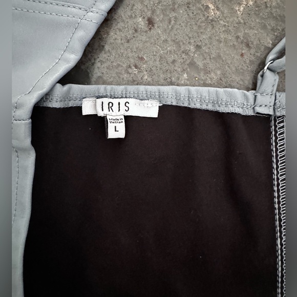 Faux leather bustier crop top - Picture 5 of 7